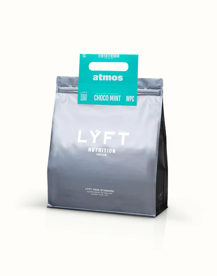 LYFTホエイプロテインチョコミント味のパッケージ